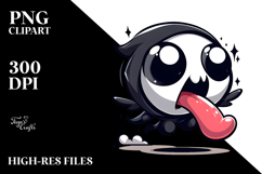 Cartoon Reaper Jumping, Transparent PNG Product Image 2