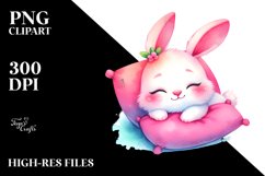 baby Bunny Resting on Pillow Product Image 3