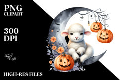 Lamb Dressed for Halloween PNG Product Image 2