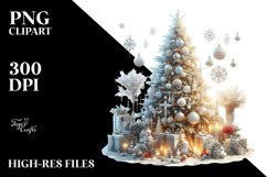 Digital Painting of Christmas Tree PNG Product Image 2