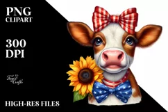 Proud Large Goofy Smile Bow Sunflower Clipart Product Image 3