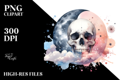 Skulls with Splashes, Transparent PNG Product Image 2