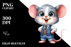 Funny Standing Baby Mouse PNG Product Image 2