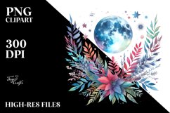 Abstract Moon Foliage Clipart Product Image 3