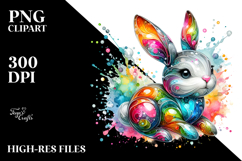Colorful Bunny Made of , High-Res PNG Product Image 2