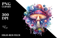 Magical Celestial Mushroom Tarot PNG Product Image 2