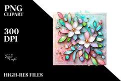 Colorful Jasmine Stained | Clipart Product Image 3