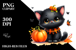 Simple Watercolor Baby Black Cat, 20 oz Tumbler Product Image 2