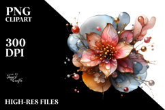 Abstract Glossy Cherry Blossom PNG Product Image 2