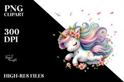 Tumbling Baby Unicorn Wind | Clipart Product Image 1