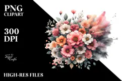 Flowers on Cloud of Dust, High-Quality PNG Product Image 2