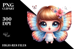 Cute Energetic Butterfly PNG Product Image 2