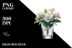 Large Gardenia Sublimation Clipart Product Image 3