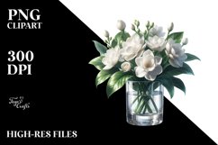 Large Gardenia Sublimation Clipart Product Image 3