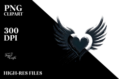Heart with Wings, Transparent PNG Product Image 2