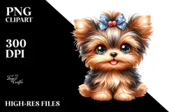 Cute Yorkipoo Baby Cartoon Product Image 2