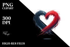 Simple Heart with Wings, Translucent PNG Product Image 2