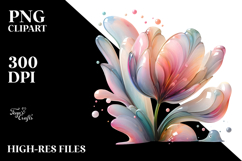 Tulip Watercolor Painting PNG Product Image 2