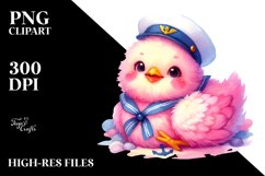 Resting Sailor Chicken PNG Product Image 2