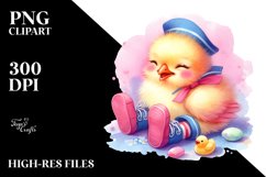 Resting Sailor Chicken PNG Product Image 2