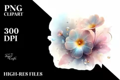 Shiny Transparent Pastel Primrose, PNG Product Image 1