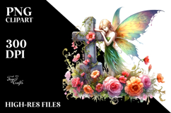 Cute Fairy Grave | Sublimation Clipart Product Image 2