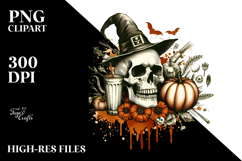 Retro Skull PNG Product Image 2