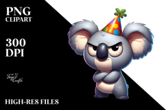 Silly Cartoon Koala, Transparent PNG Product Image 2