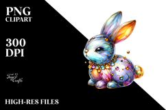 Golden Bunny Decoration, Transparent PNG Product Image 2