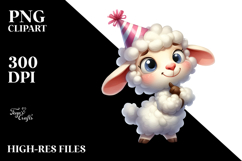Goofy Cartoon Lamb PNG Product Image 2
