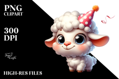 Goofy Cartoon Lamb PNG Product Image 2