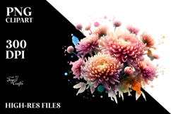 Chrysanthemum Splash PNG Product Image 2