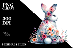 Abstract Flower Bunny, High-Res PNG Product Image 2