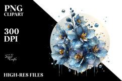 Abstract Delphinium PNG Product Image 2