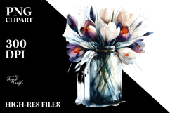 Abstract Crocus Bottle | Watercolor Product Image 2