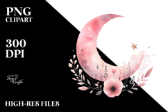 Simple Pinkish Moon PNG Product Image 2
