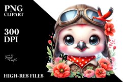 Colorful Small Baby Flamingo | Clipart Product Image 1