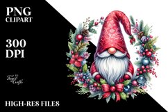 Vibrant Detailed Christmas Gnome, PNG Product Image 3