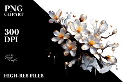 Abstract Material Jasmine PNG Product Image 2