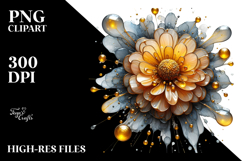 Abstract Glossy Marigold, Transparent PNG Product Image 2