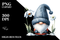 Cute Gnome Snowdrop PNG Product Image 2