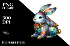 Colorful Bunny Made of PNG Product Image 2