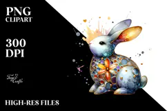 Colorful Bunny Made of PNG Product Image 2