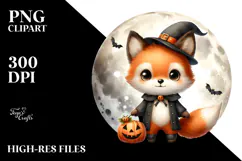 Cute Baby Fox for Halloween PNG Product Image 2