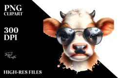 Funny Baby Cow Graceful PNG Product Image 2