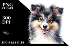 Happy Baby Collie PNG Product Image 2