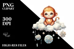 Vibrant Baby Monkey, Transparent PNG Product Image 3