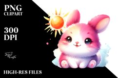 Vibrant Cute Rabbit Clipart Product Image 3