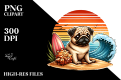 Surf and Shell Sublimation Clipart Product Image 2