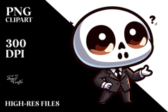 Sarcastic Skeleton Cartoon PNG Product Image 2